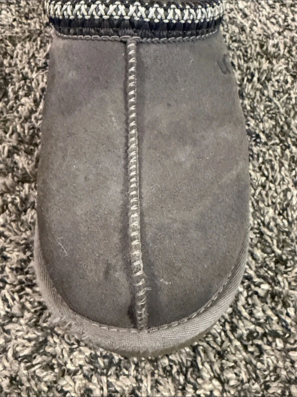 UGG Gray Suede Slip-On Loafers